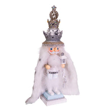 Kurt Adler Hollywood Wooden Nutcracker Collection, White Fur King 18"