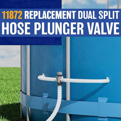 Poolzilla 11872 Replacement Dual Split Hose Plunger Valve Pool Part