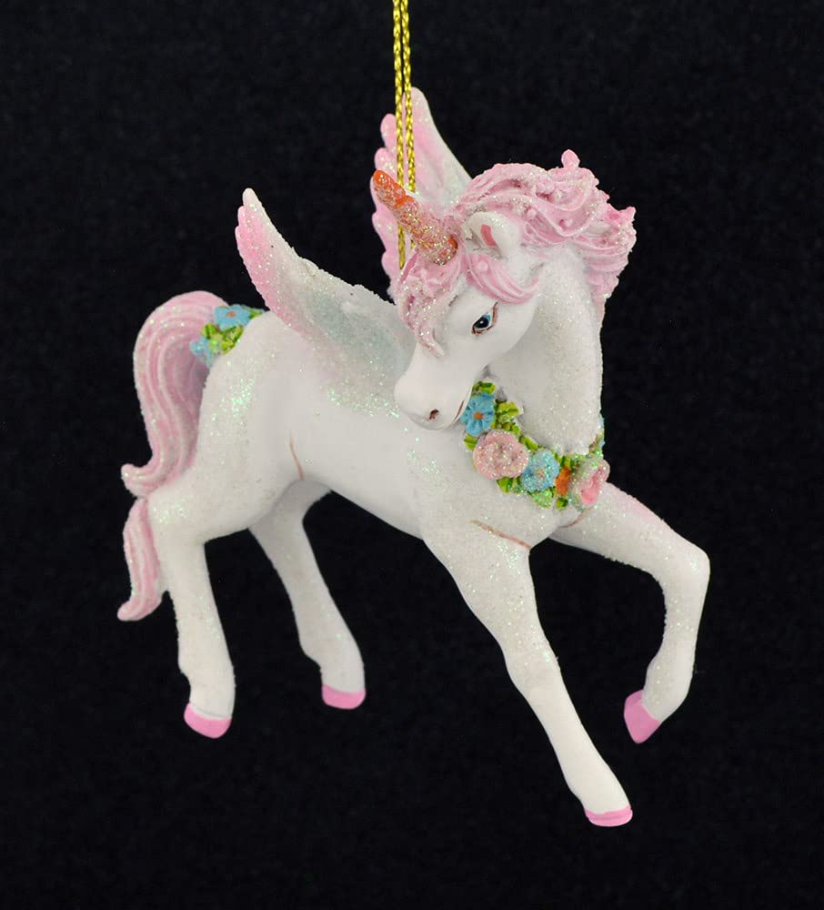 Kurt Adler 3.5" RESIN UNICORN ORNAMENT