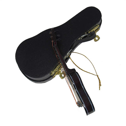 Kurt Adler J4544 5.52" Wood Pearlized Guitar Ornament