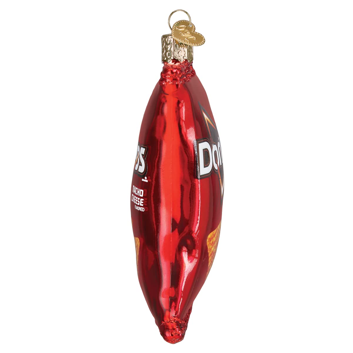 Old World Christmas Doritos Nacho Cheese Chips Glass Blown Ornament for Christmas Tree, Handcrafted Holiday Decoration, Snack Collection