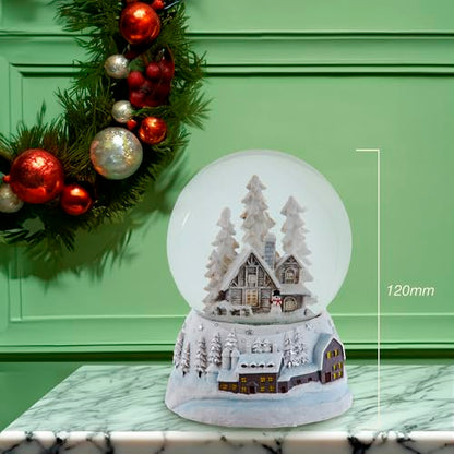 Kurt S Adler Snowy House Musical Snow Globe Plays Tune We Wish You A Merry Christmas