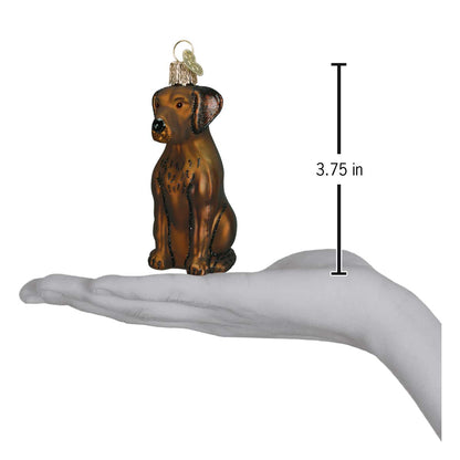Old World Christmas Scottish Terrier Glass Blown Ornament for Christmas Tree, Handcrafted Holiday Decoration, Dog Collection