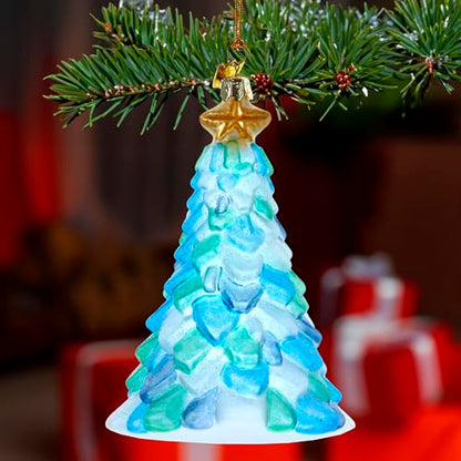 5-Inch Noble Gems™ Glass Sea Glass Christmas Tree Ornament