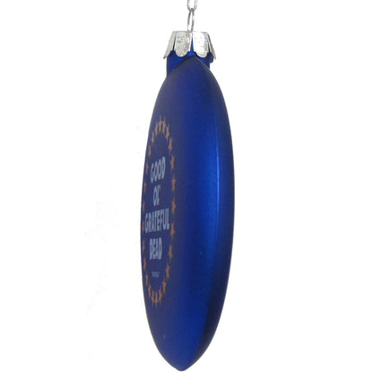 Kurt Adler GD4143 Grateful Dead Ornament, 100mm, Blue for Christmas