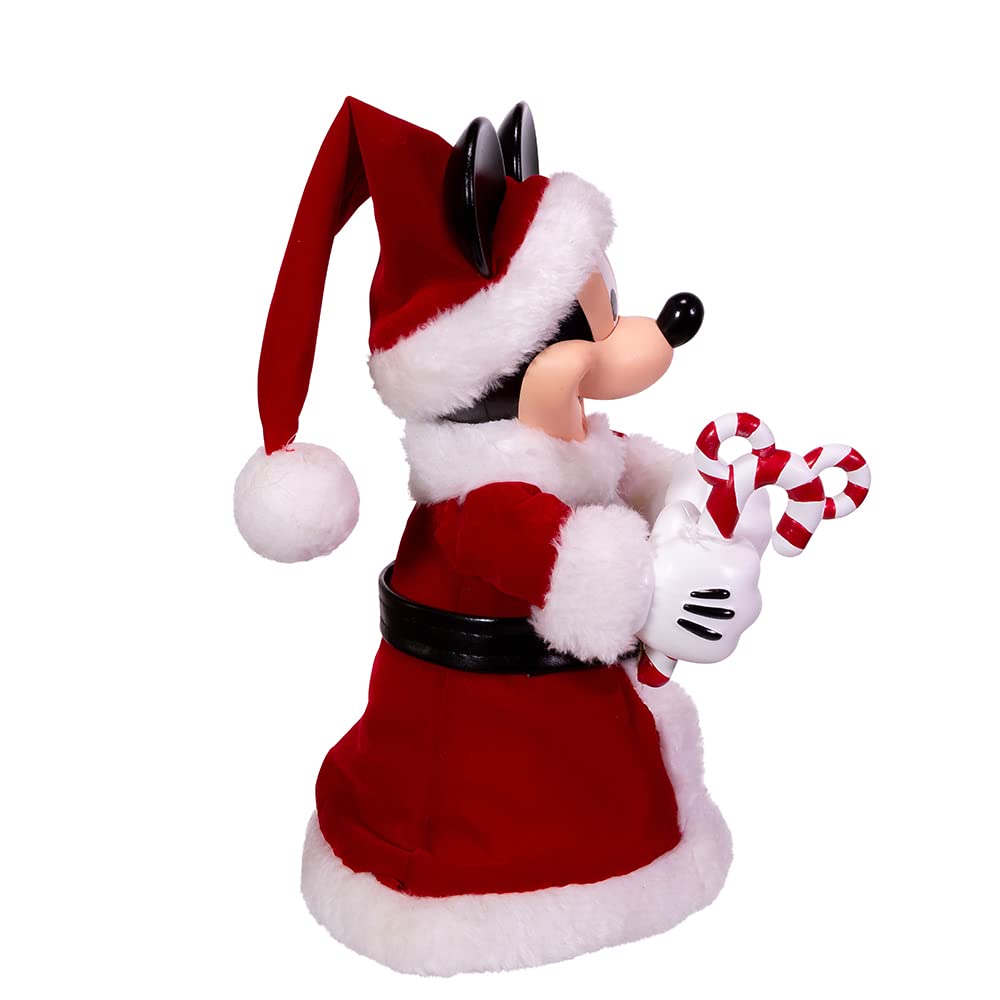 Kurt Adler 10-Inch Mickey Mouse Treetop/Tablepiece with Bendable Arms, Red