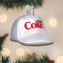 Old World Christmas Diet Coke Baseball Cap Glass Blown Ornament for Christmas Tree, Handcrafted Holiday Decoration, Coca-Cola Collection