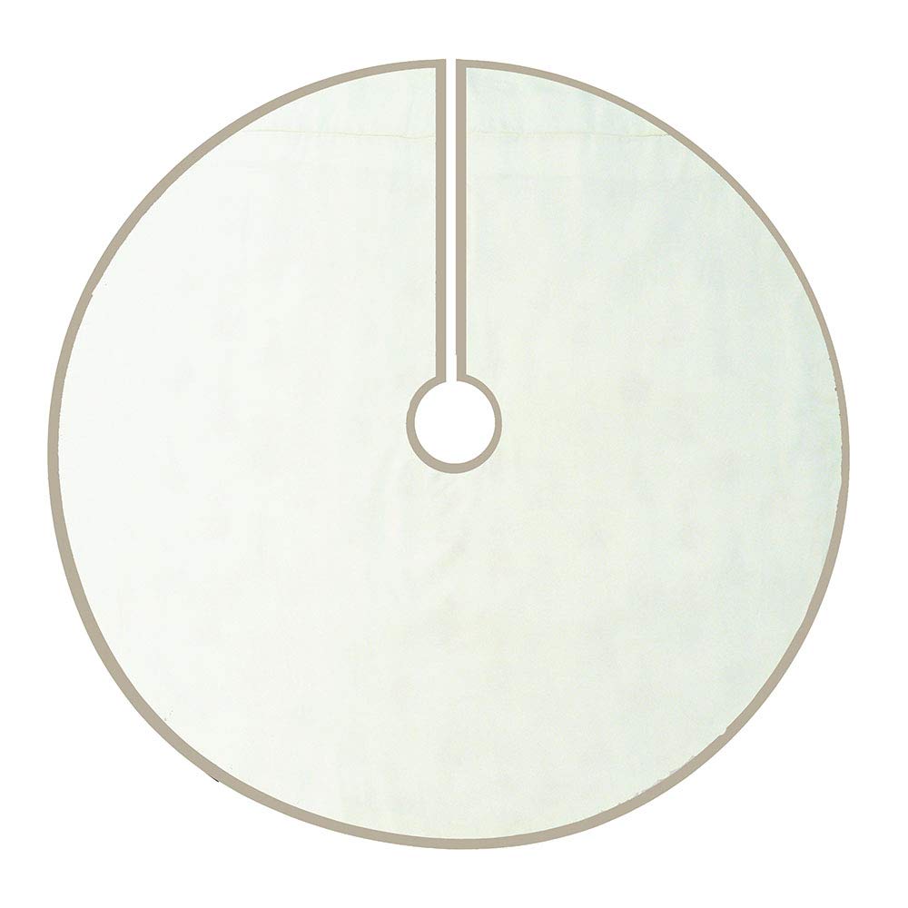 Kurt Adler 54-Inch Ivory Holly Tree Skirt