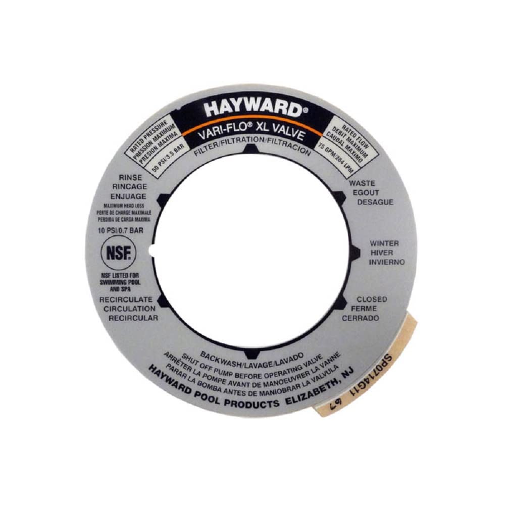 Hayward Label -Multi Language-En/Fr/Sp | SPX0714G