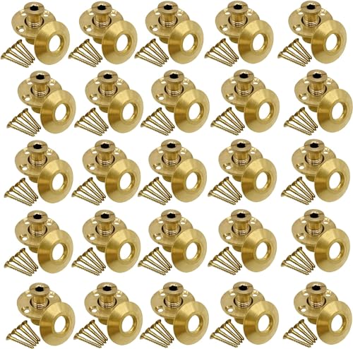 Poolzilla Wood Deck Brass Anchor with Collar for Safety Cover - Universal Fit