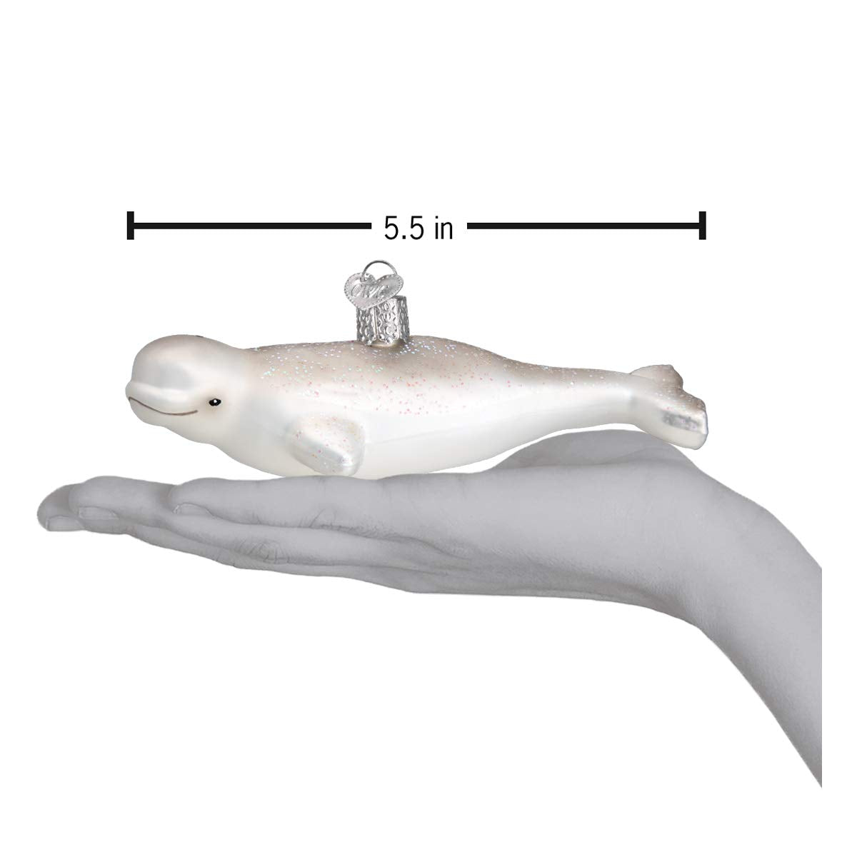 Old World Christmas Beluga Whale 5.5 x 2