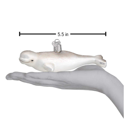 Old World Christmas Beluga Whale 5.5 x 2