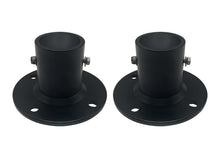 Poolzilla Deck Anchor Flange, High Grade Cast Aluminum in Matte Black, Diameter: 1 7/8"