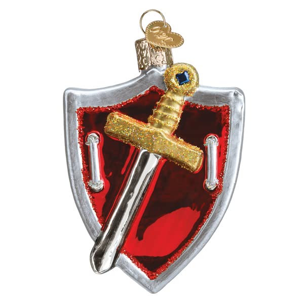 Old World Christmas Medieval Armor Glass Blown Ornament for Christmas Tree