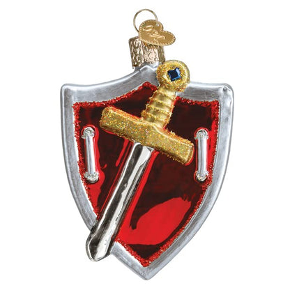Old World Christmas Medieval Armor Glass Blown Ornament for Christmas Tree
