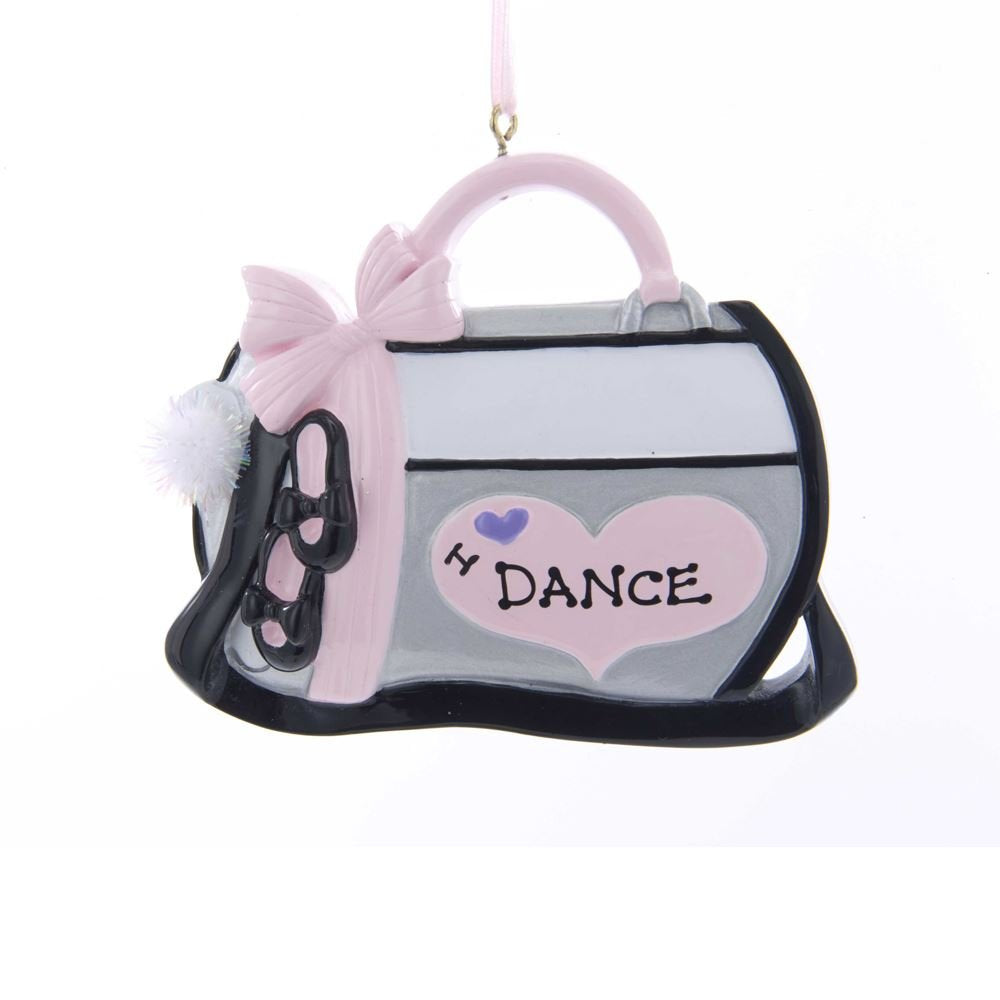 Kurt Adler 4.125in Resin Dance Bag Ornament,Christmas