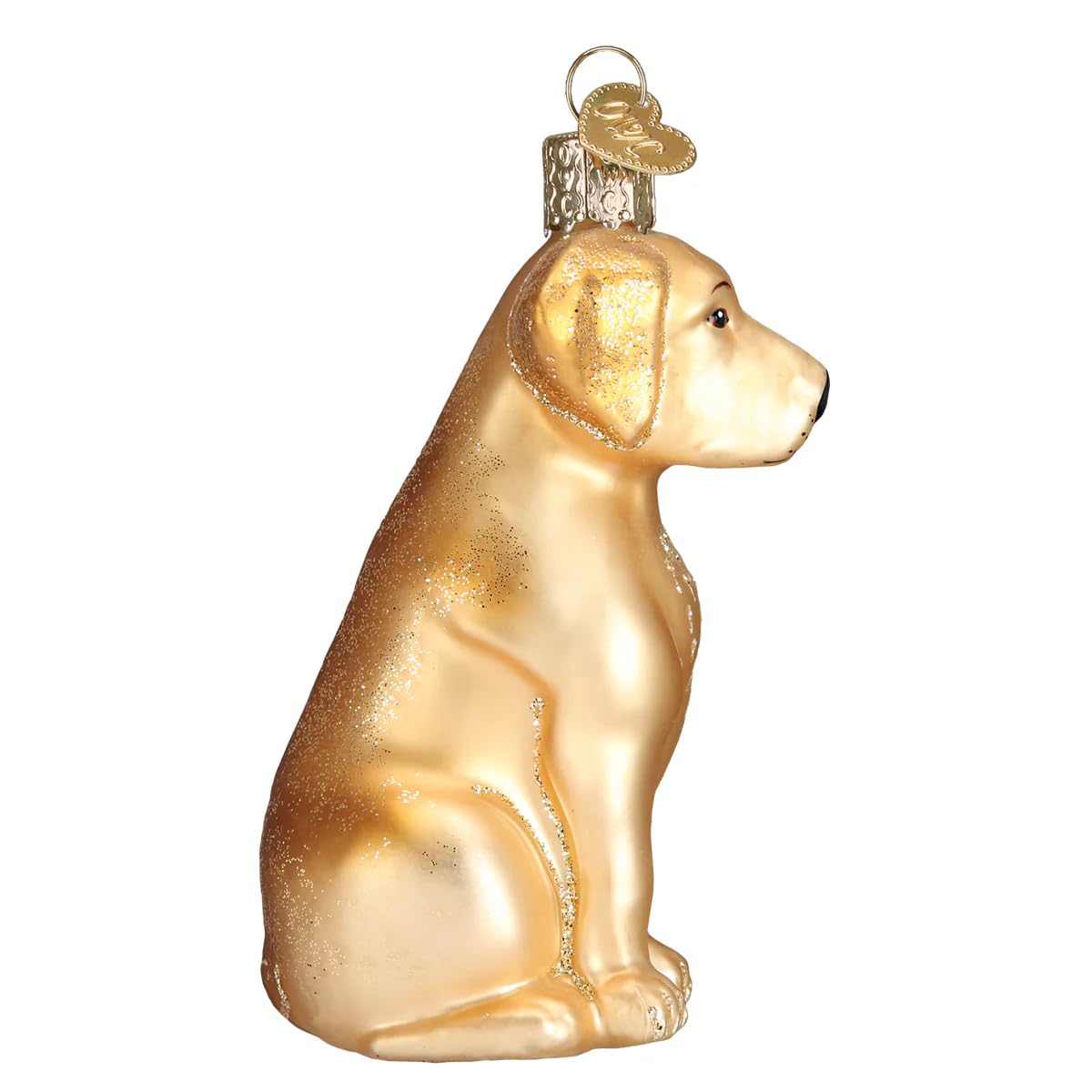 Old World Christmas Chocolate Labrador Glass Blown Ornament for Christmas Tree, Handcrafted Holiday Decoration, Dog Collection