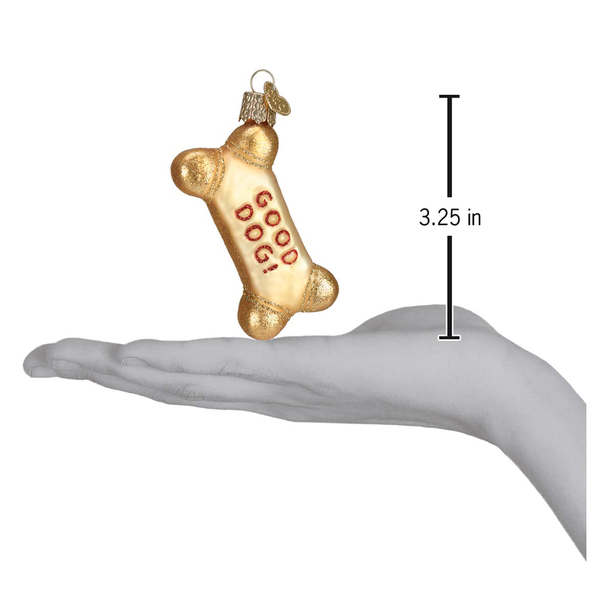 Old World Christmas Dog Biscuit Glass Blown Ornament for Christmas Tree