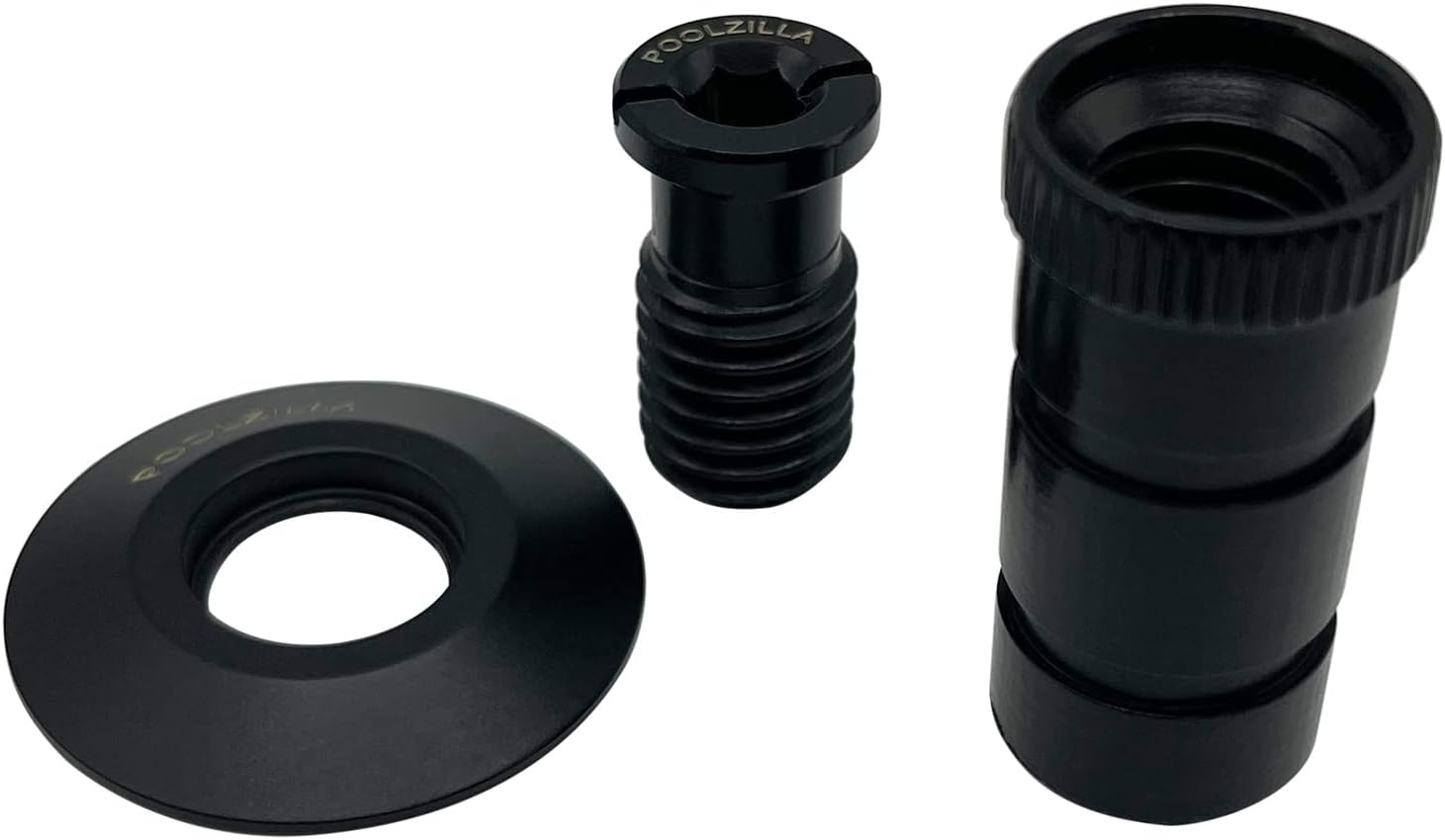 Poolzilla Matte Black Pool Safety Cover Anchors for Concrete and Pavers