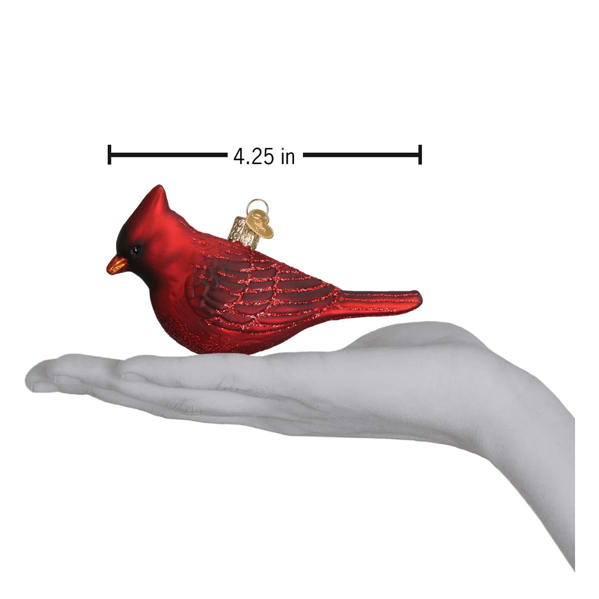 Old World Christmas Glass Blown Ornament Northern Cardinal (16110)