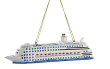 Kurt Adler Cruise Ship Christmas Ornament