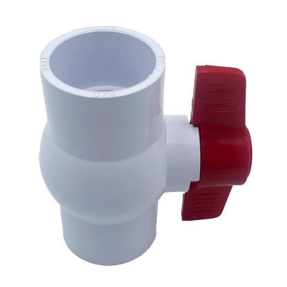Poolzilla 1-1/2" PVC Ball Valve (2 Pack) for Schedule 40 PVC | Rated 150 PSI