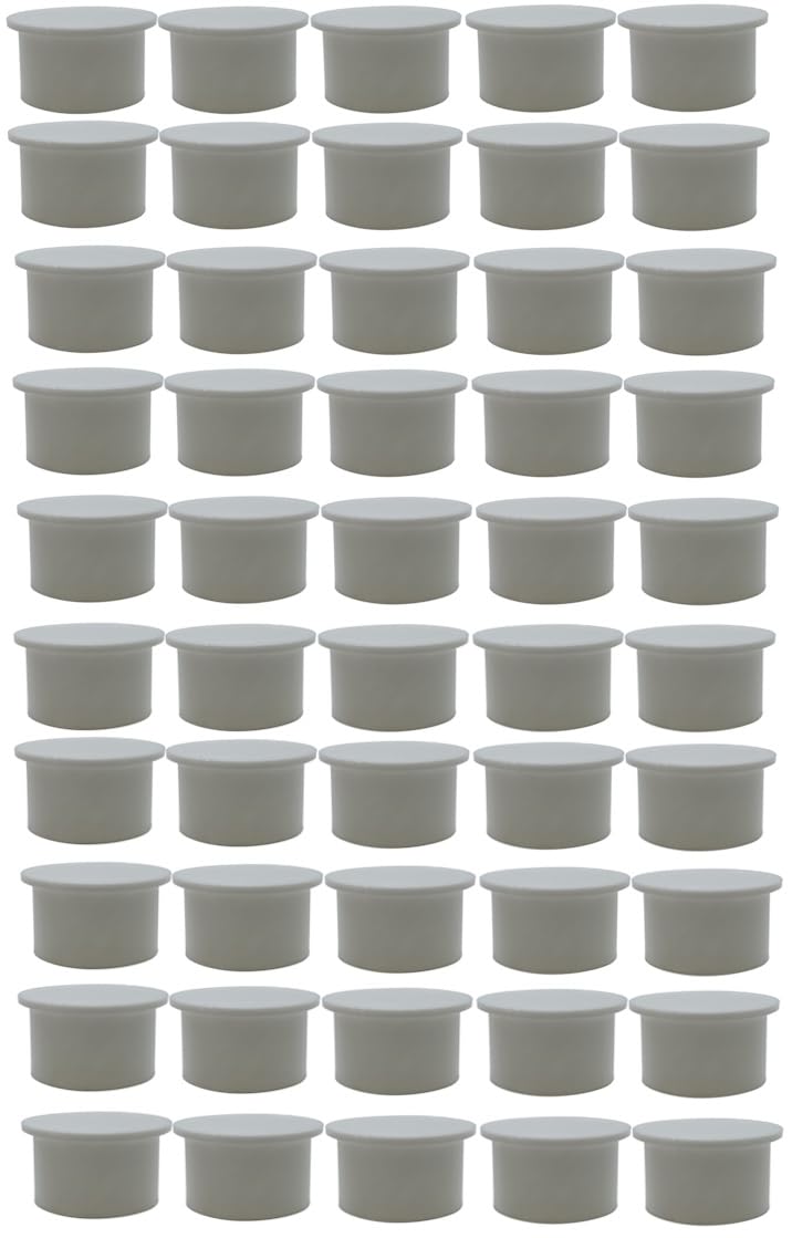 Poolzilla White Pool Safety Fence Hole Cover (25 Pack / 50 Pack)