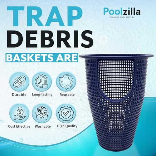 Poolzilla Pump Basket, Compatible with: Pentair B-199, WhisperFlo IntelliFlo 91110040 and 310-3210, 070387