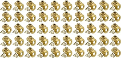 Poolzilla Wood Deck Brass Anchor with Collar for Safety Cover - Universal Fit