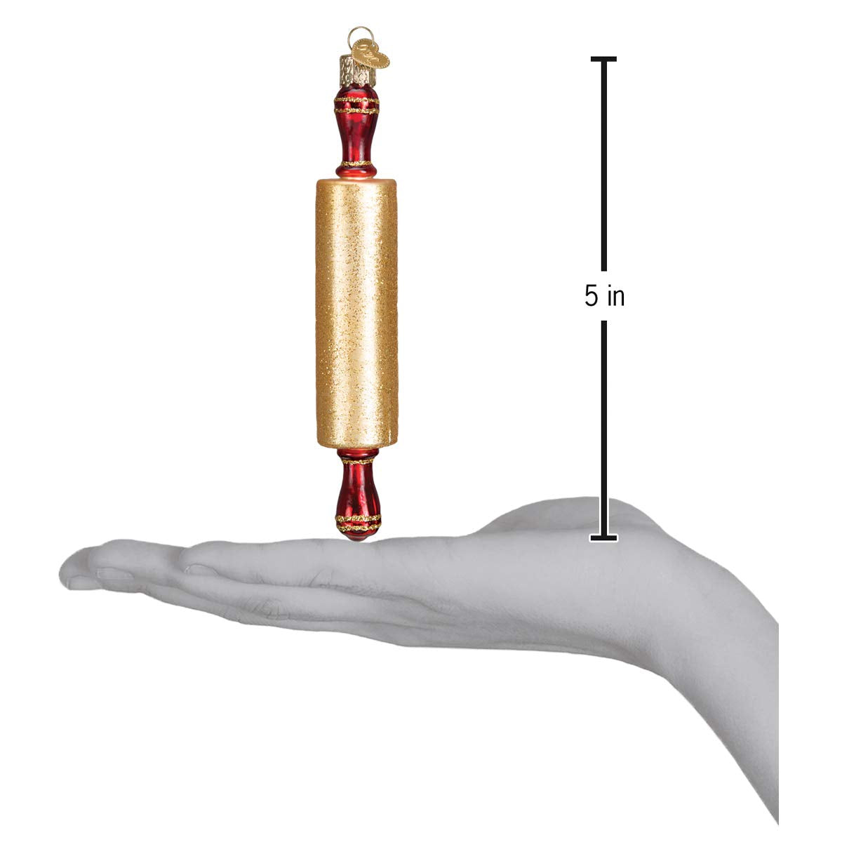 Old World Christmas Ornaments: Rolling Pin Glass Blown Ornaments for Christmas Tree (32224) 5 X 0.75 X 0.75