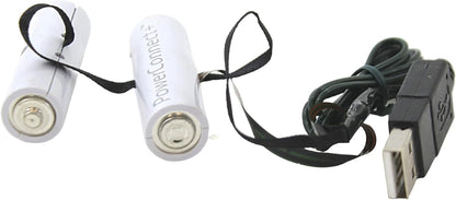 Kurt Adler USB PowerConnect+ 2 "AA Battery Converter, 18-Inch Lead Wire, Indoor Use Only