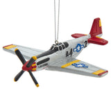 Kurt Adler 4.75-Inches Resin Tuskegee Airplane Ornament