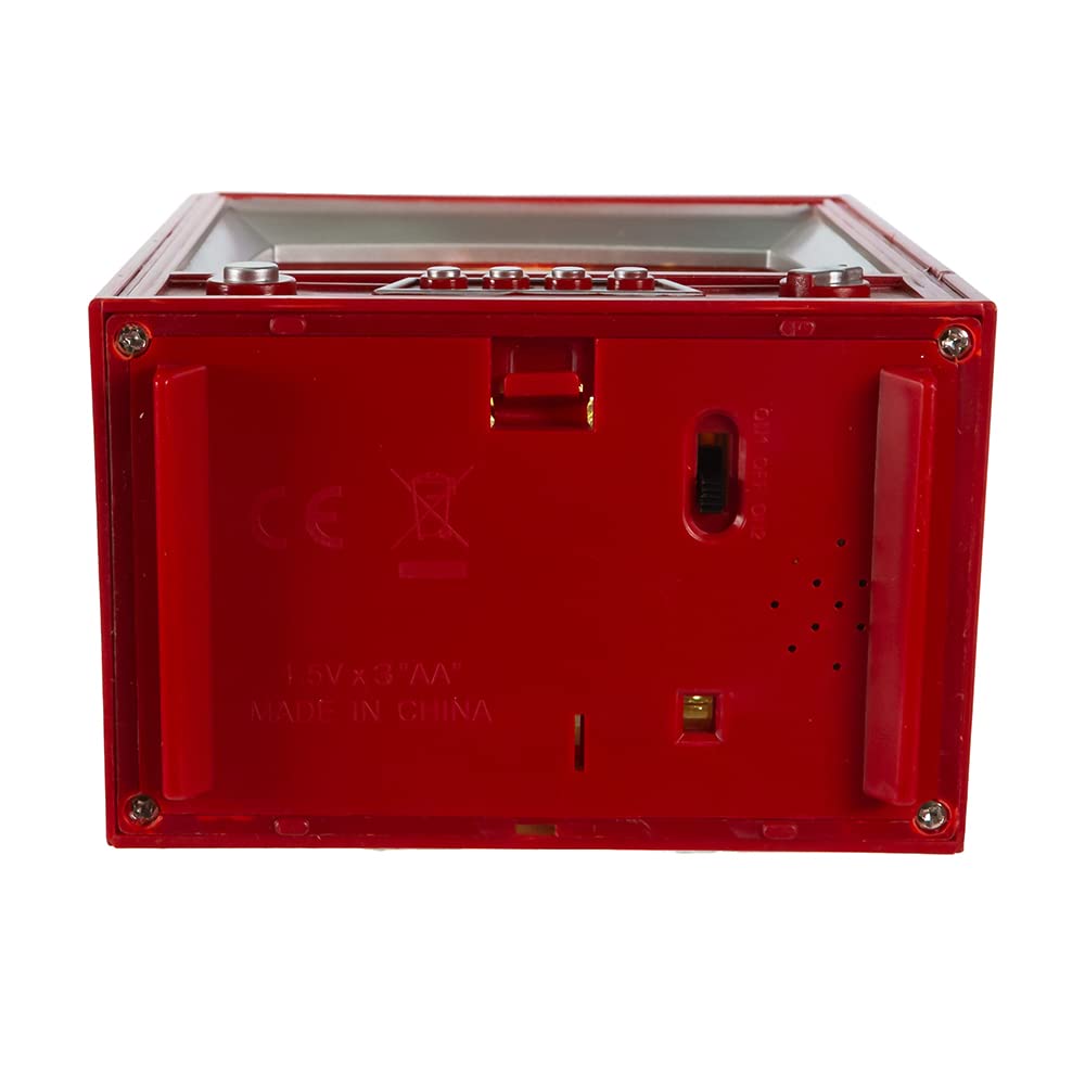 Kurt S. Adler Battery-Operated Rudolph and Santa Musical TV Table Piece, 8.5-Inch, Multi-Colored