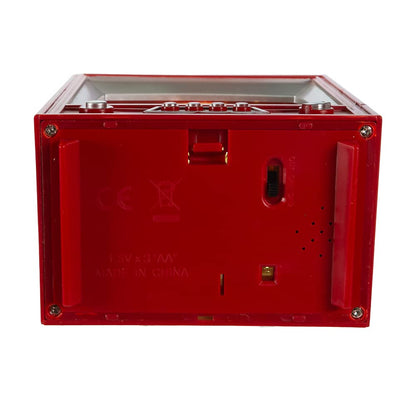 Kurt S. Adler Battery-Operated Rudolph and Santa Musical TV Table Piece, 8.5-Inch, Multi-Colored