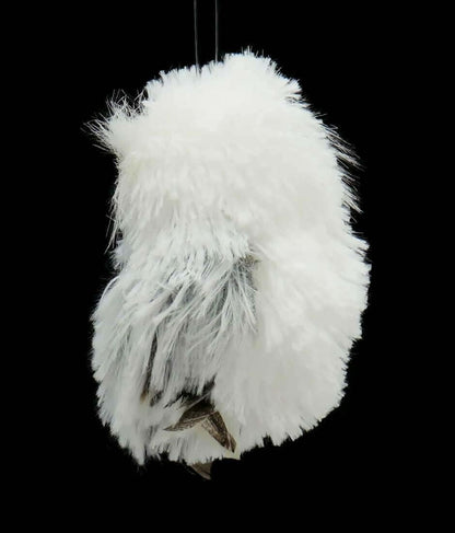 Kurt Adler 5.1in Silver Hanging Owl Christmas Ornament,Acrylic, 2 Assorted