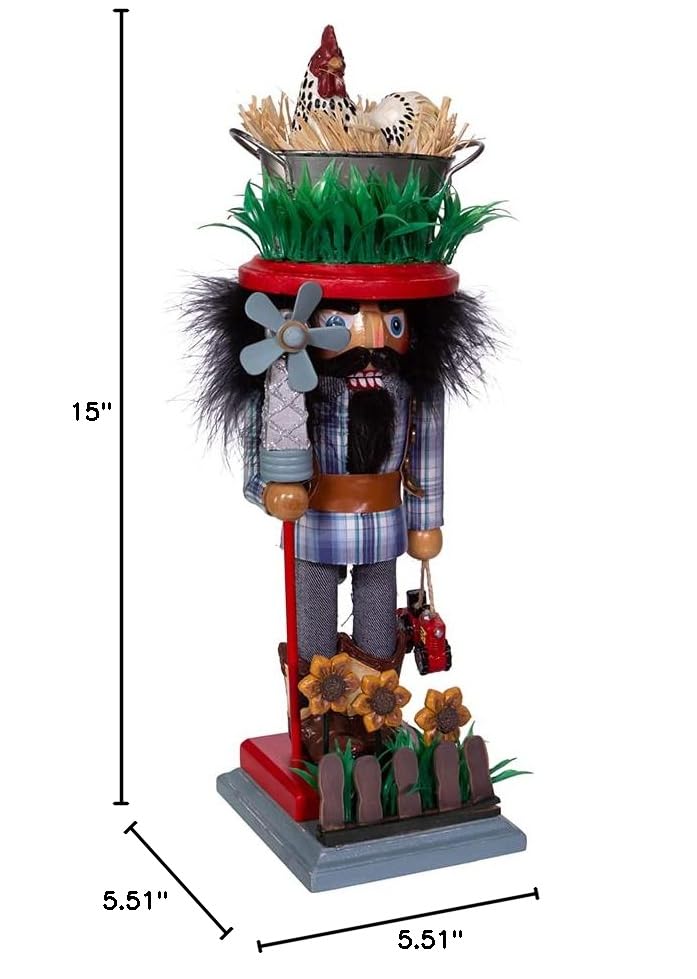 Kurt S. Adler, Inc. HA0401 Kurt Adler 15" Hollywood Farmer Nutcracker
