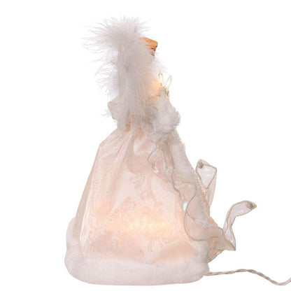 Kurt S. Adler 10-Inch UL 10-Light White Angel Treetop