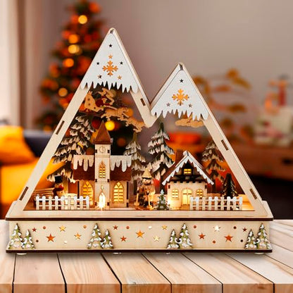 Kurt S. Adler JEL0957 Christmas Village, Multi-Colored