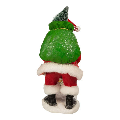 Kurt S. Adler 10.5-Inch Fabrich‚ Santa Checking Mail