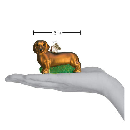Old World Christmas Jack Russell Terrier Glass Blown Ornament for Christmas Tree, Handcrafted Holiday Decoration, Dog Collection