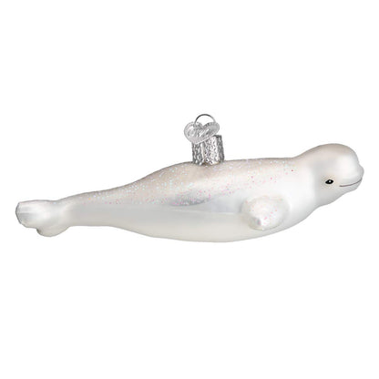 Old World Christmas Beluga Whale 5.5 x 2