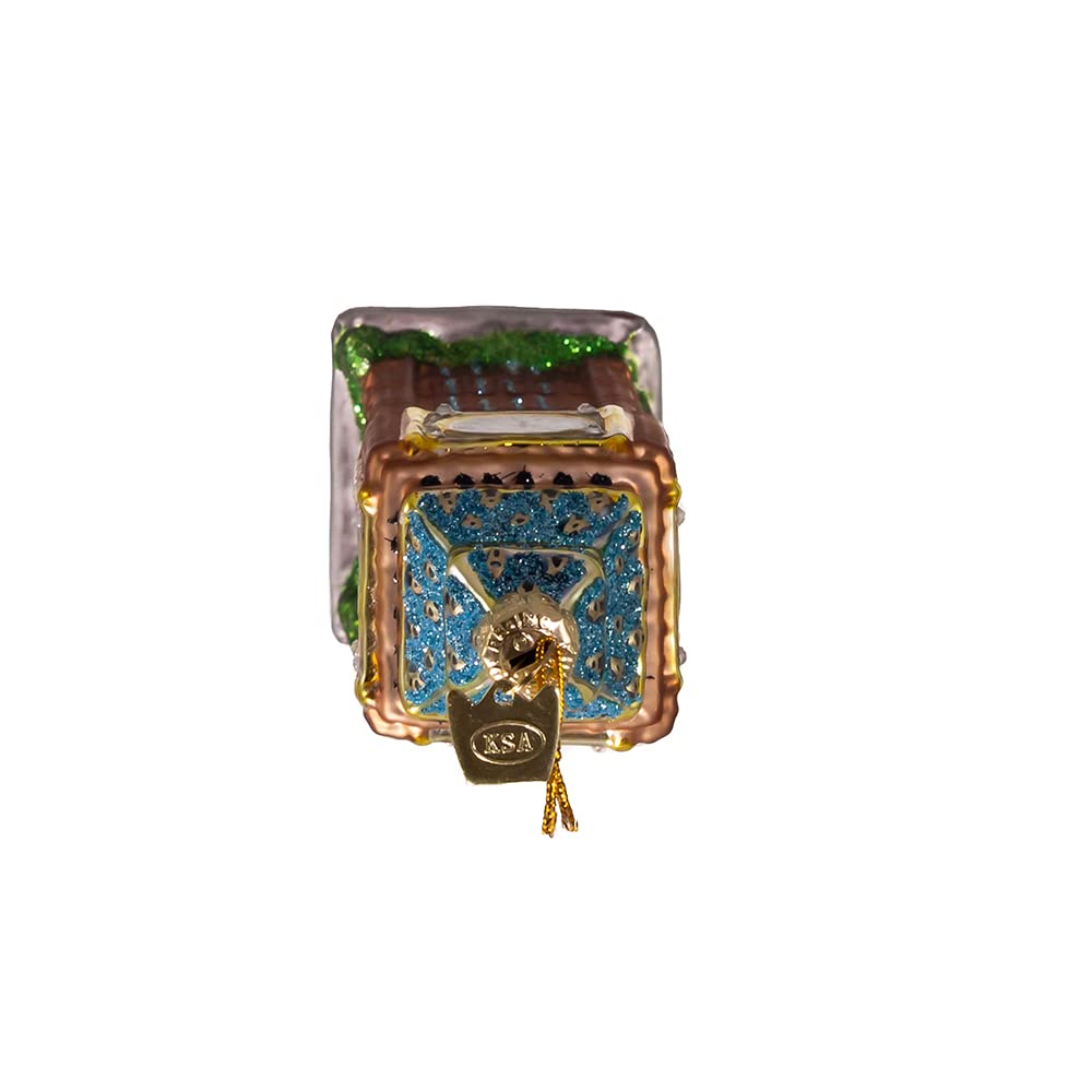 Kurt Adler 5-1/2-Inch Noble Gems Glass Big Ben Ornament for Christmas