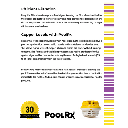 PoolRx | Yellow & White Spa Unit | 100-400 Gallons | 4 Pack