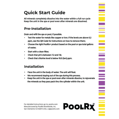 PoolRx | Yellow & White Spa Unit | 100-400 Gallons | 4 Pack