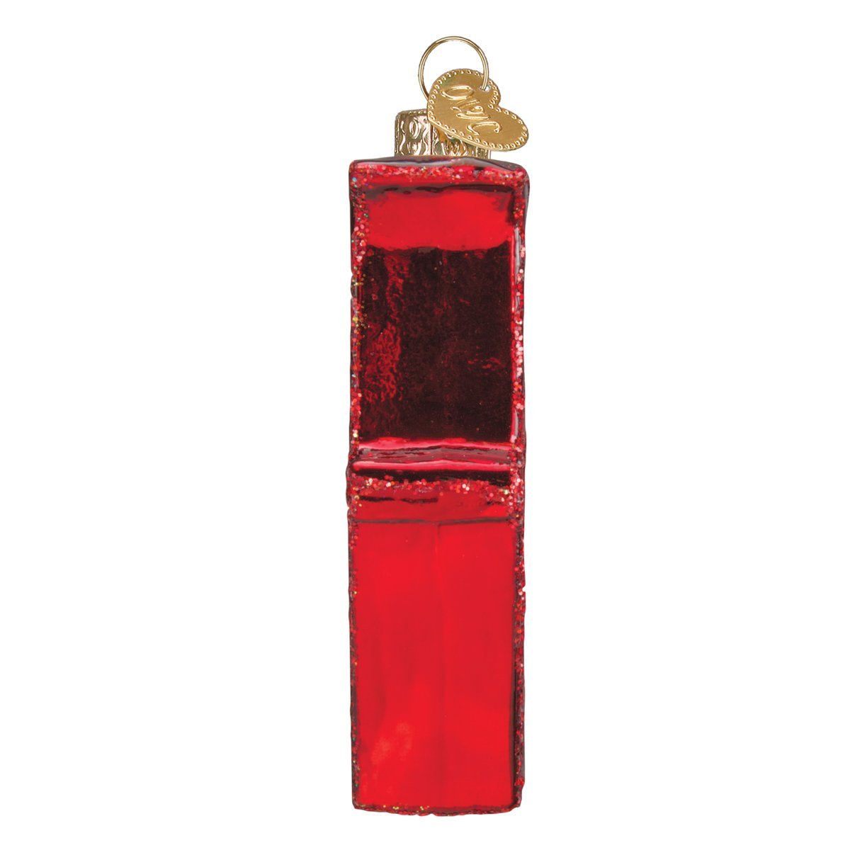 Old World Christmas Glass Blown Ornament with S-Hook and Gift Box, Message Collection (Love)
