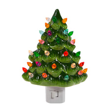 Kurt S. Adler 6-Inch Ceramic Green Tree Night Light