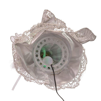 Kurt S. Adler Kurt Adler 12-Inch CUL Fiber Optic LED Silver Angel Treetop Tree Topper, Multi