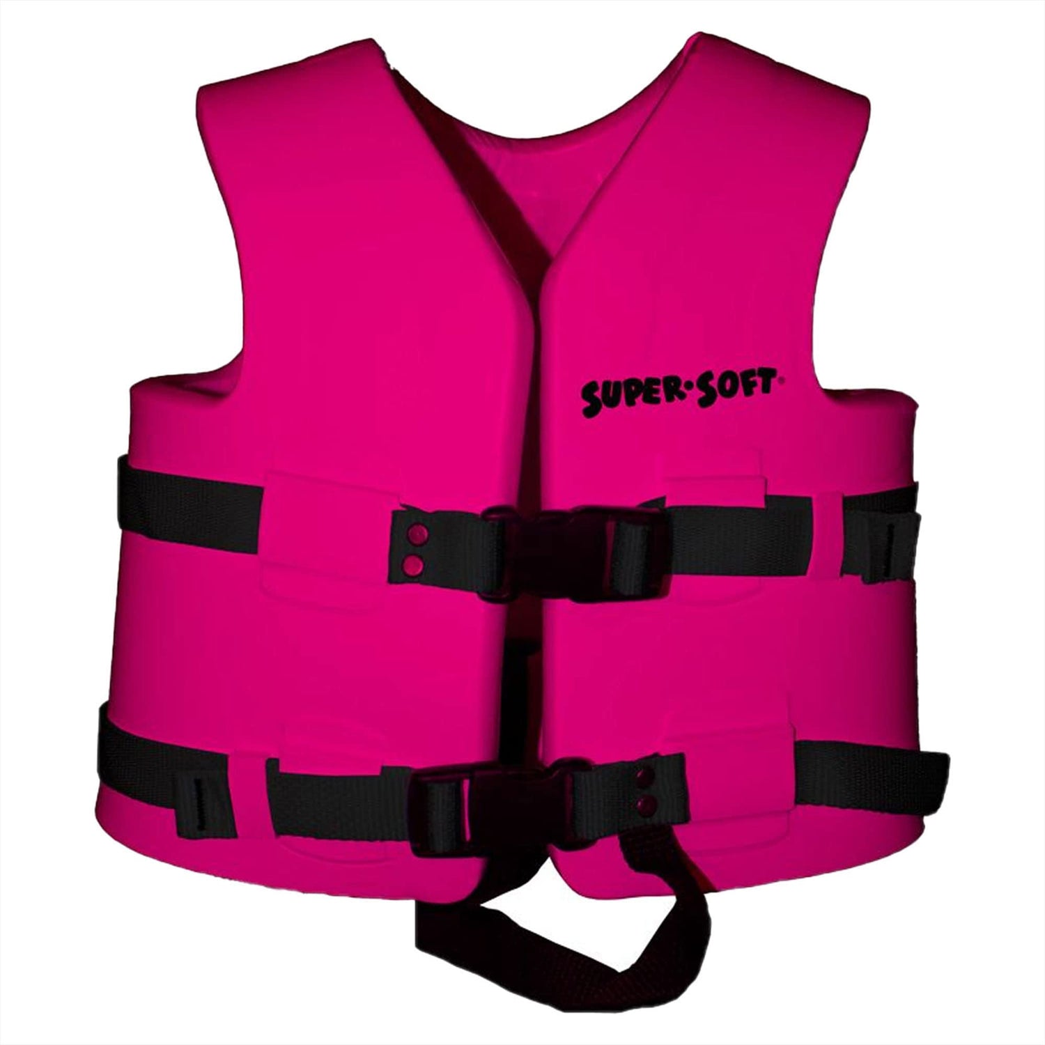 TRC Recreation Super Soft Child Size Small Life Jacket USCG Approved Vinyl Coated Foam Swim Vest for Kids Swimming Pool and Beach Gear, Flamingo Pink