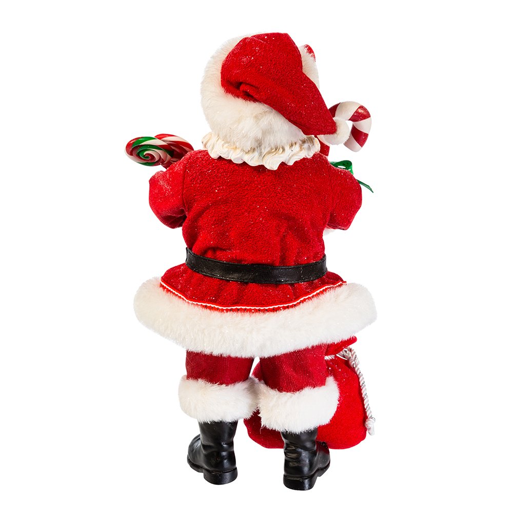 Kurt S. Adler, Inc. C7493 Kurt Adler 10.5" Santa with Candy & Sack Figure