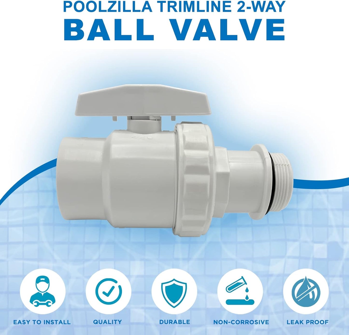 Poolzilla 1.5" Ball Valve - Compatible with Hayward SP0723